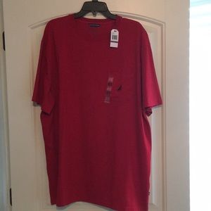 Men’s Red Nautica Short Sleeved Shirt